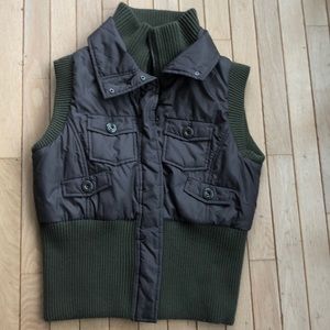 Olive green vest